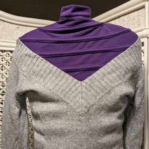 Sybilla Basic Deep V Neck Soft Angora Blend Sweater Women's Medium EUC